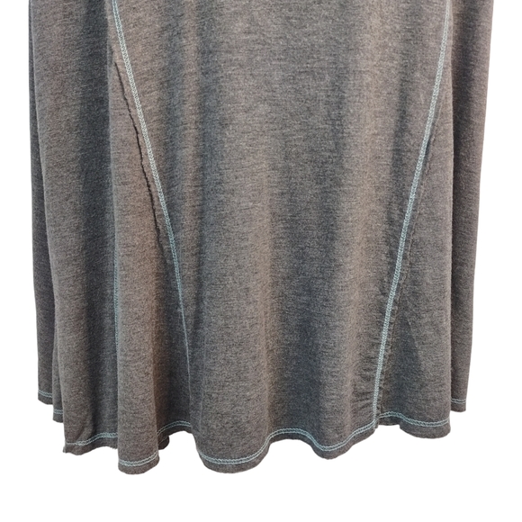 Modcloth Women's Gray Stretch Shirt Dress Size 1X - Picture 4 of 10